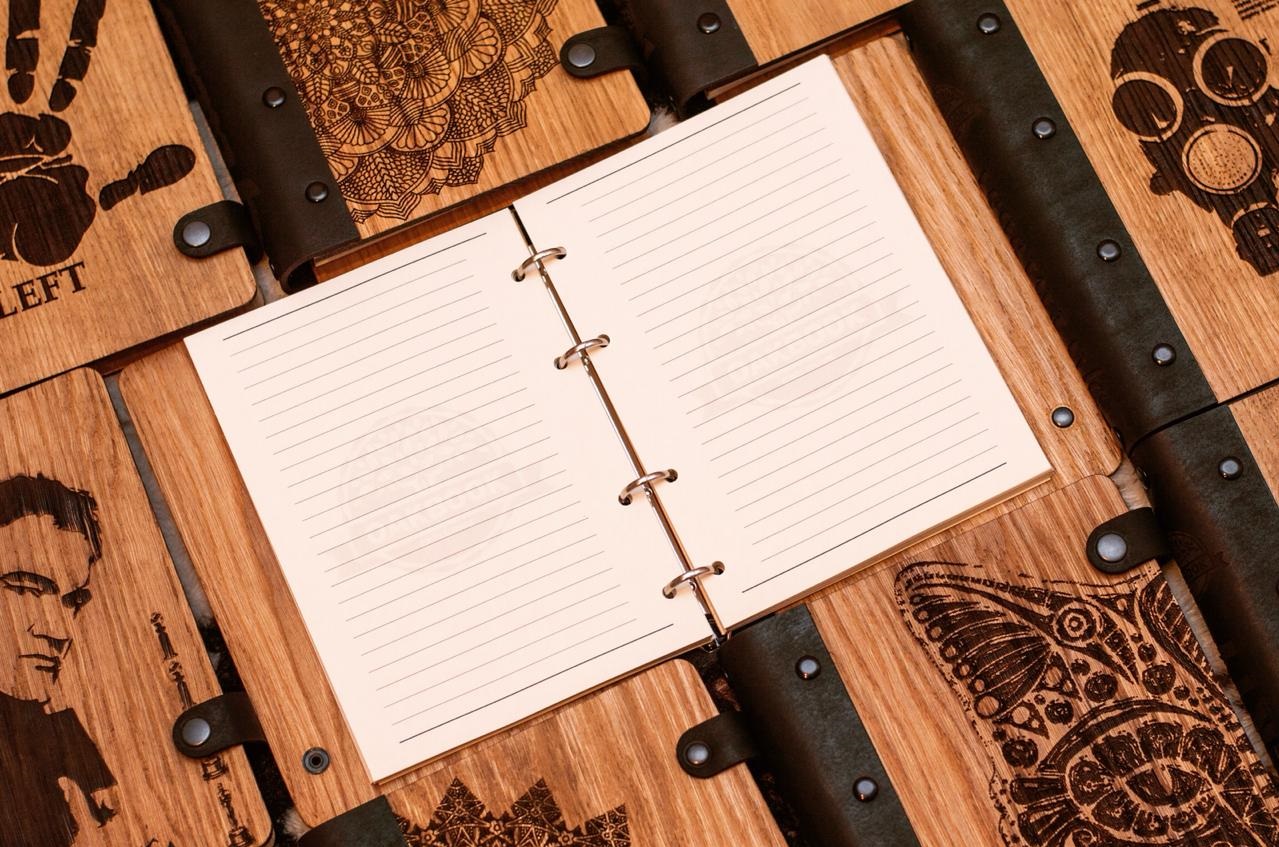 oakbook, блокноты из дерева, деревянные блокноты